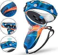 Vista 3 de Compatible with Oculus Quest 2 Accessories, Silicone Face Cover, VR Shell Cover,Touch Controller Grip Cover,Protective Lens Cover,Disposable Eye