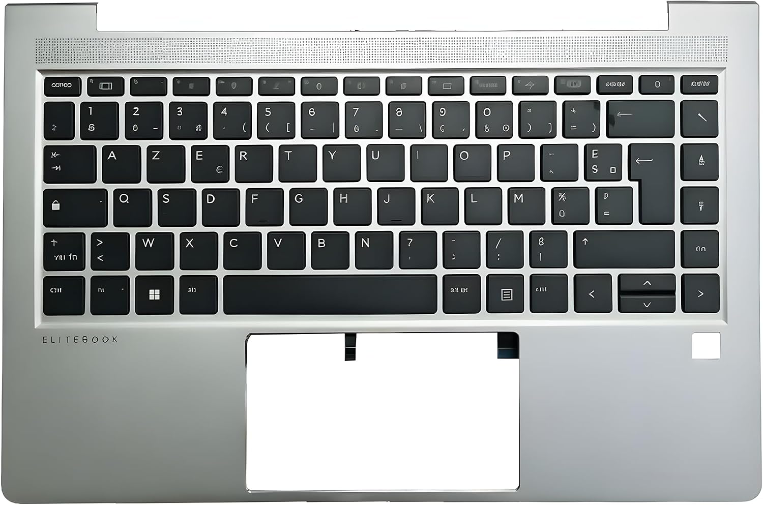 Silver Palmrest w/FR Backlit KB SC Slot for 640 G10 14 Inch