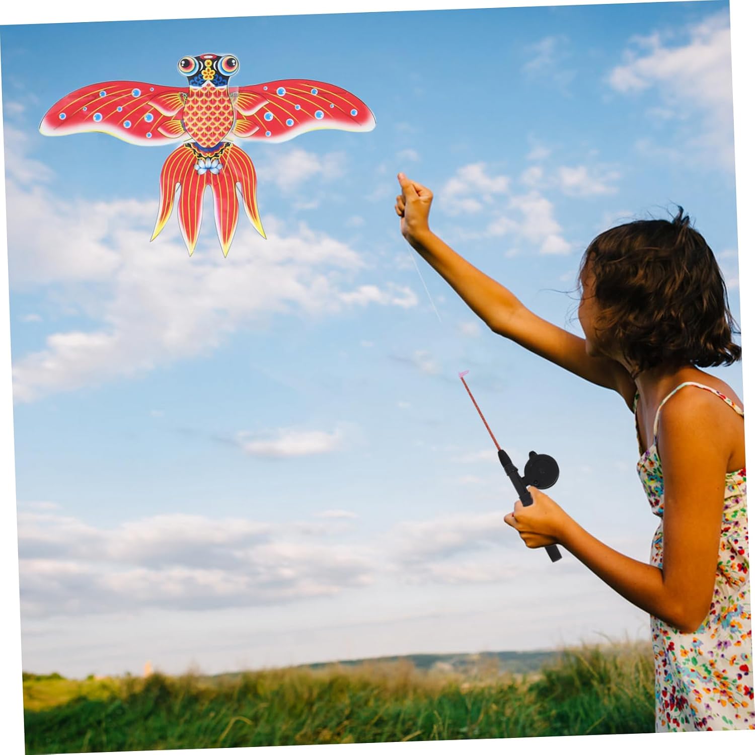 Fishing Rod Kite Toy PE ABS Outdoor Beach for Children image 5