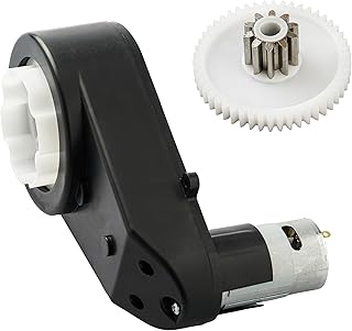 550 30000RPM Gearbox with 12V Motor for Power Wheels, RS550 12 Volt DC Motor High Speed Match Children Powered Ride On Car