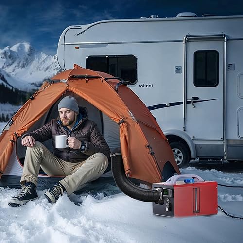 Miniatura 49 de VEVOR Calentador diésel de 8KW, calentador diésel con control de aplicación Bluetooth, todo en uno, con ajuste automático de altitud, máximo 18045