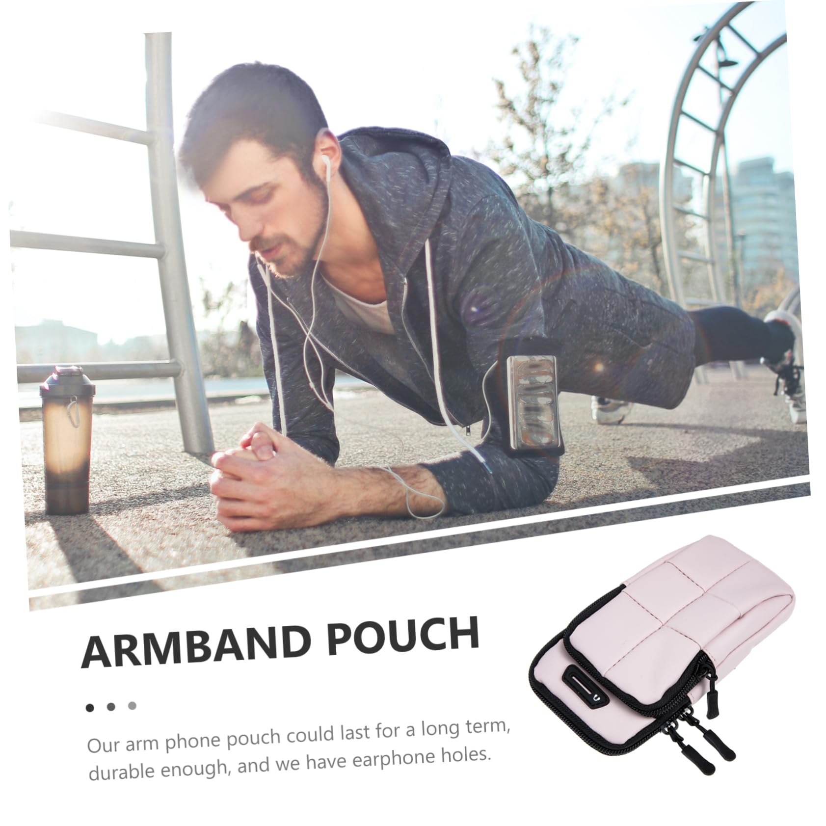Gadpiparty 3piezas Bolsillo De Brazalete para Teléfono Funda Deportiva Transpirable para Correr y Ejercicio Soporte Móvil para Brazo