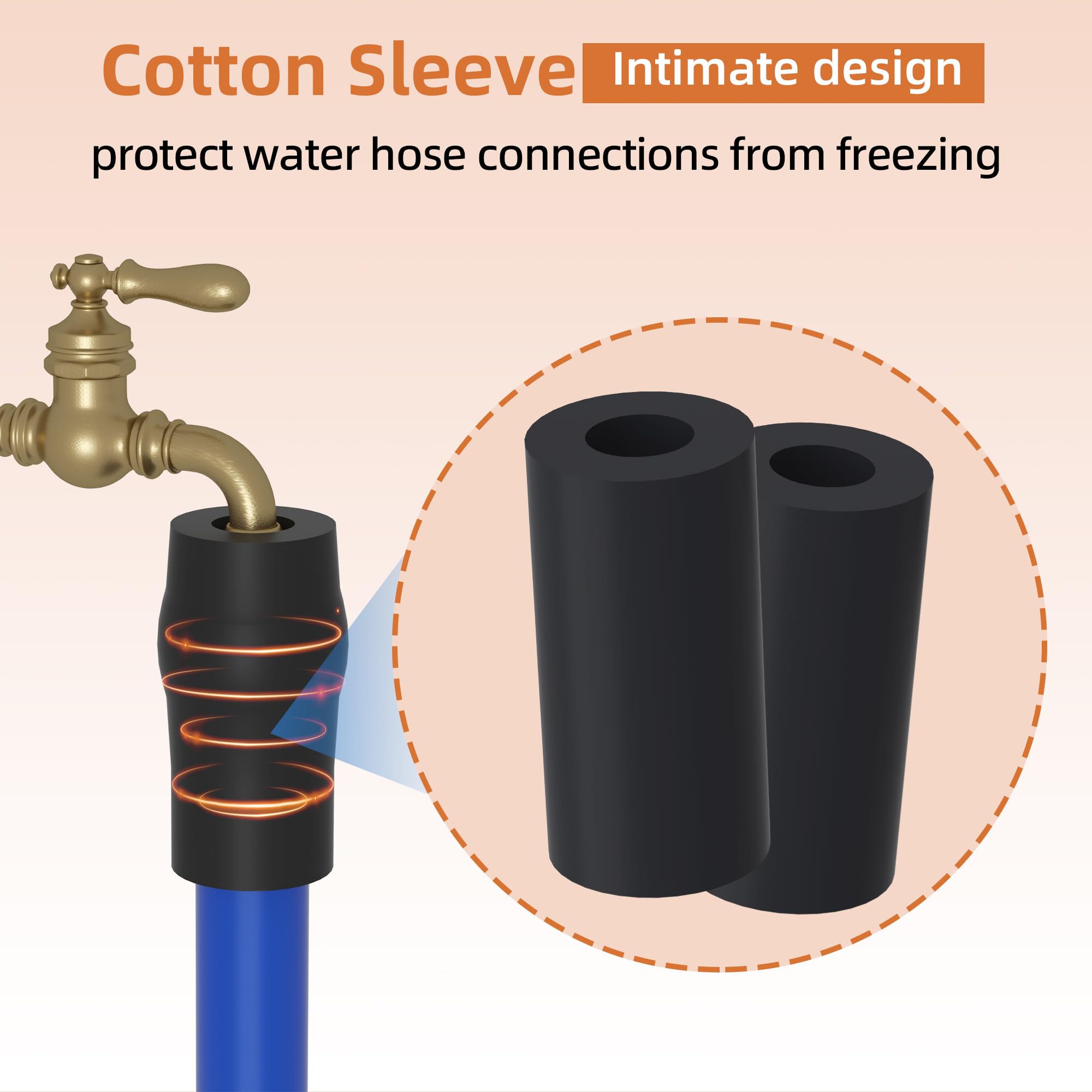 TORVA 50FT Heated Water Hose for RV, Heated Drinking Water Hose with Lead and BPA Free, Electrically Heated Garden Hoses with Insulating Sponge for Camper Water Supply RV Accessories