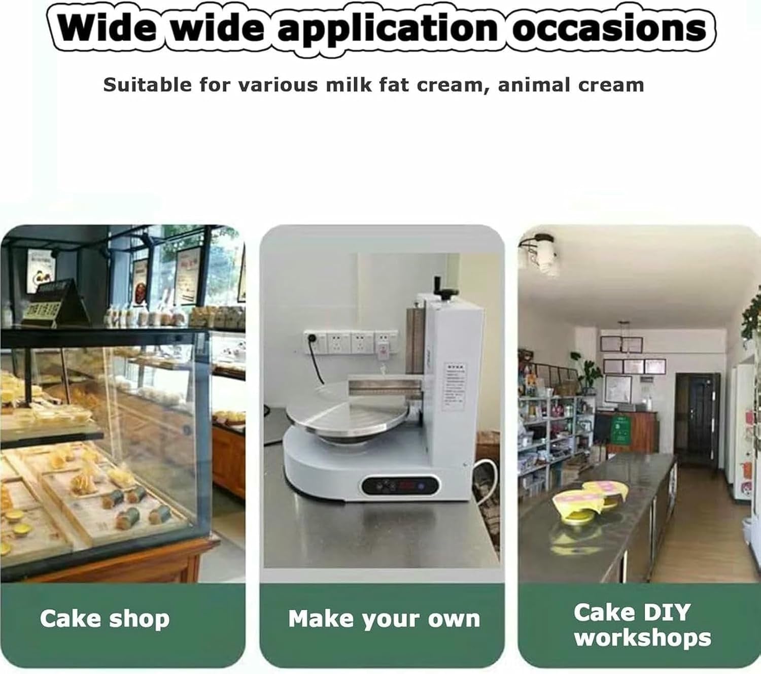Automatic Decorating Cake Coating Smoothing Scraping Machine Portable Cake Icing Machine Adjustable Cake Icing Smoother Tool Baking Birthday Cake Tools