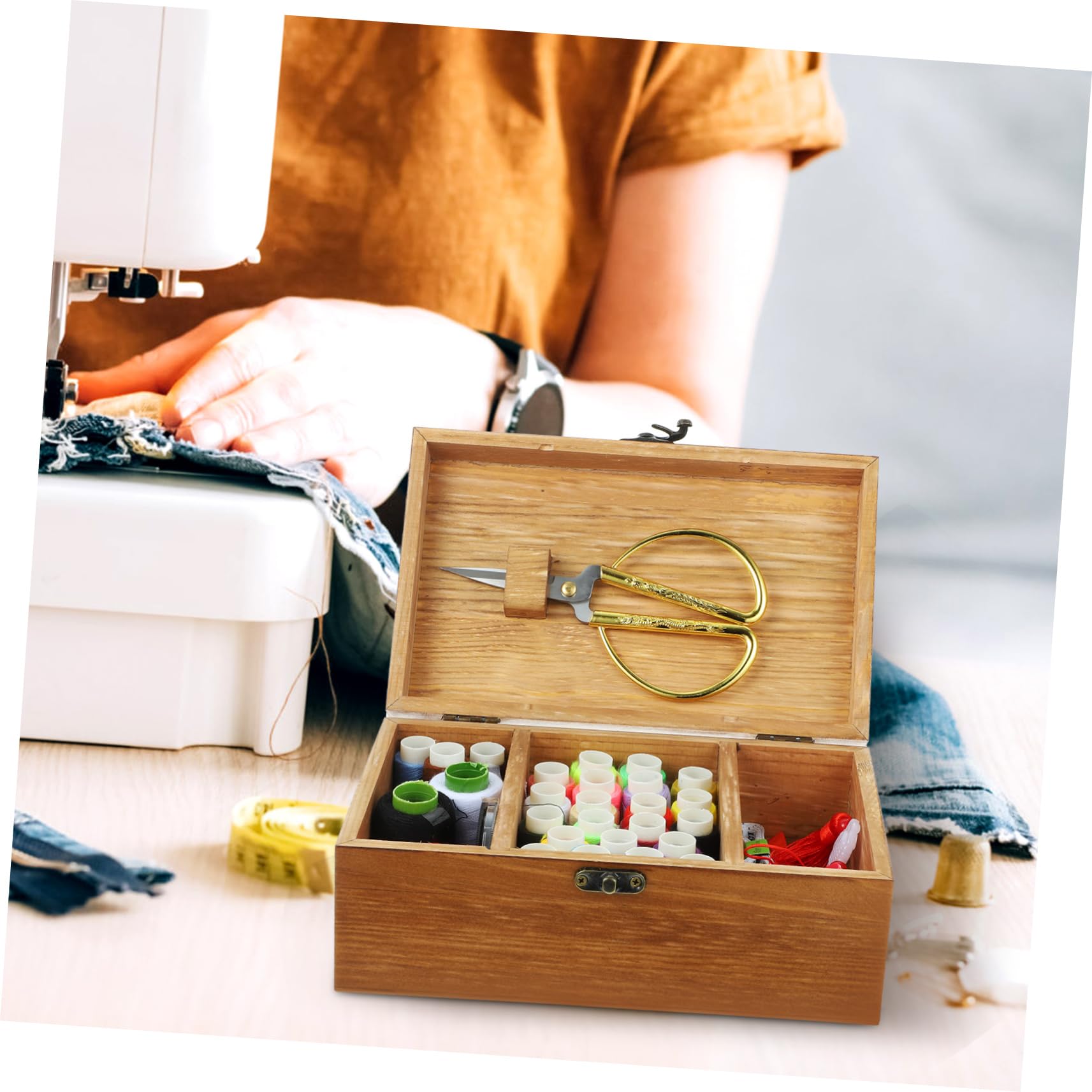 Cabilock 1 Juego Juego De Costura En Caja Costura De Cojines Kits De Suministros De Accesorios De Costura Kit De Emergencia De Costura Kit De Viaje Kit De Primeros Auxilios Universal Viajar