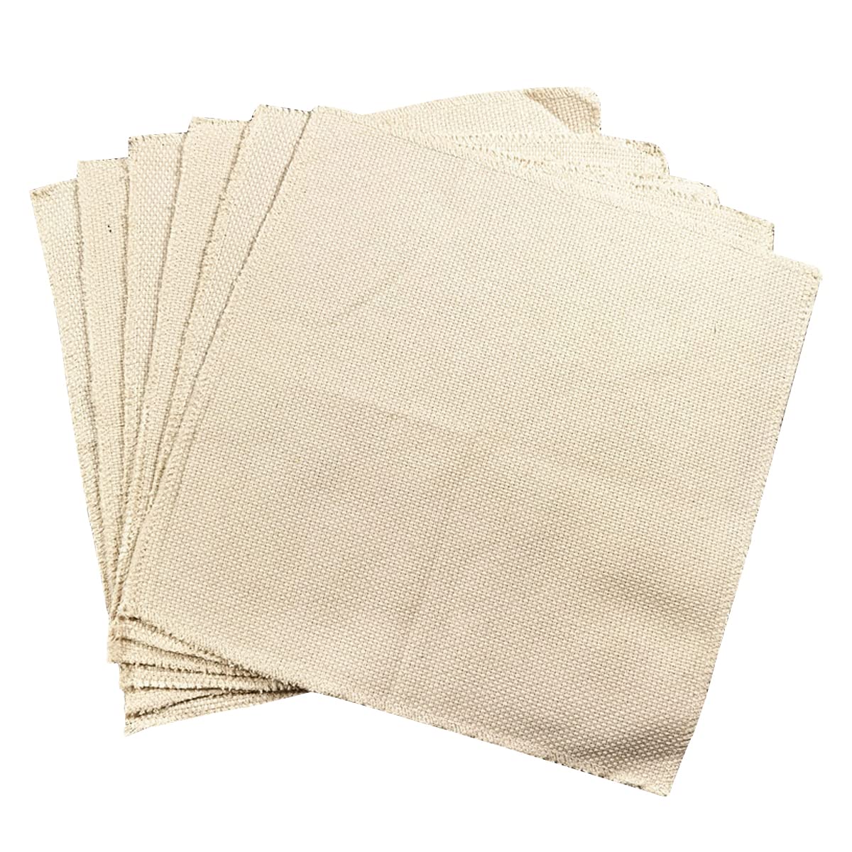 Punch Needle Fabric -6 Pcs Linen Needlework Fabric Needle Embroidery Cloth for DIY Art Craft Handwork