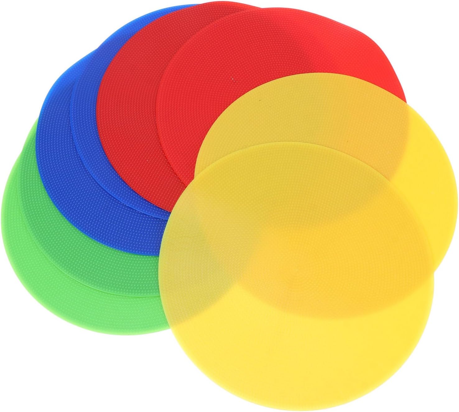 8pcs Markers for Sports Training Bright Color Disc Markers Red Yellow Green Landmark Pads for Football Gym and Agility Drills Lightweight and Portable