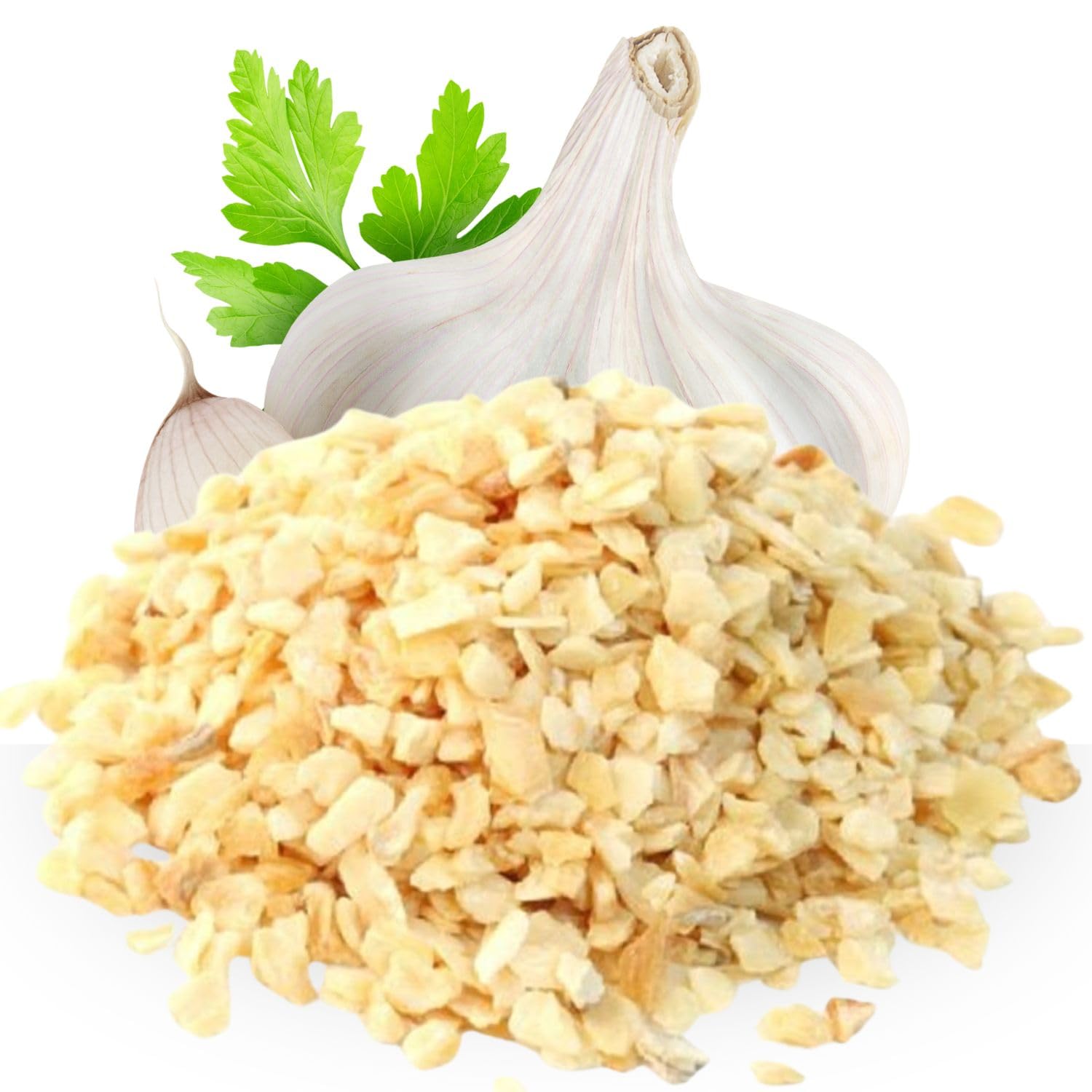 Dried Minced Garlic by Its Delish, 2.5 lbs (40 Oz) Jumbo Container Jar – All Natural Peeled Chopped Garlic Cloves Dehydrated, No Preservatives, No Artificial Flavor Added, Certified Kosher