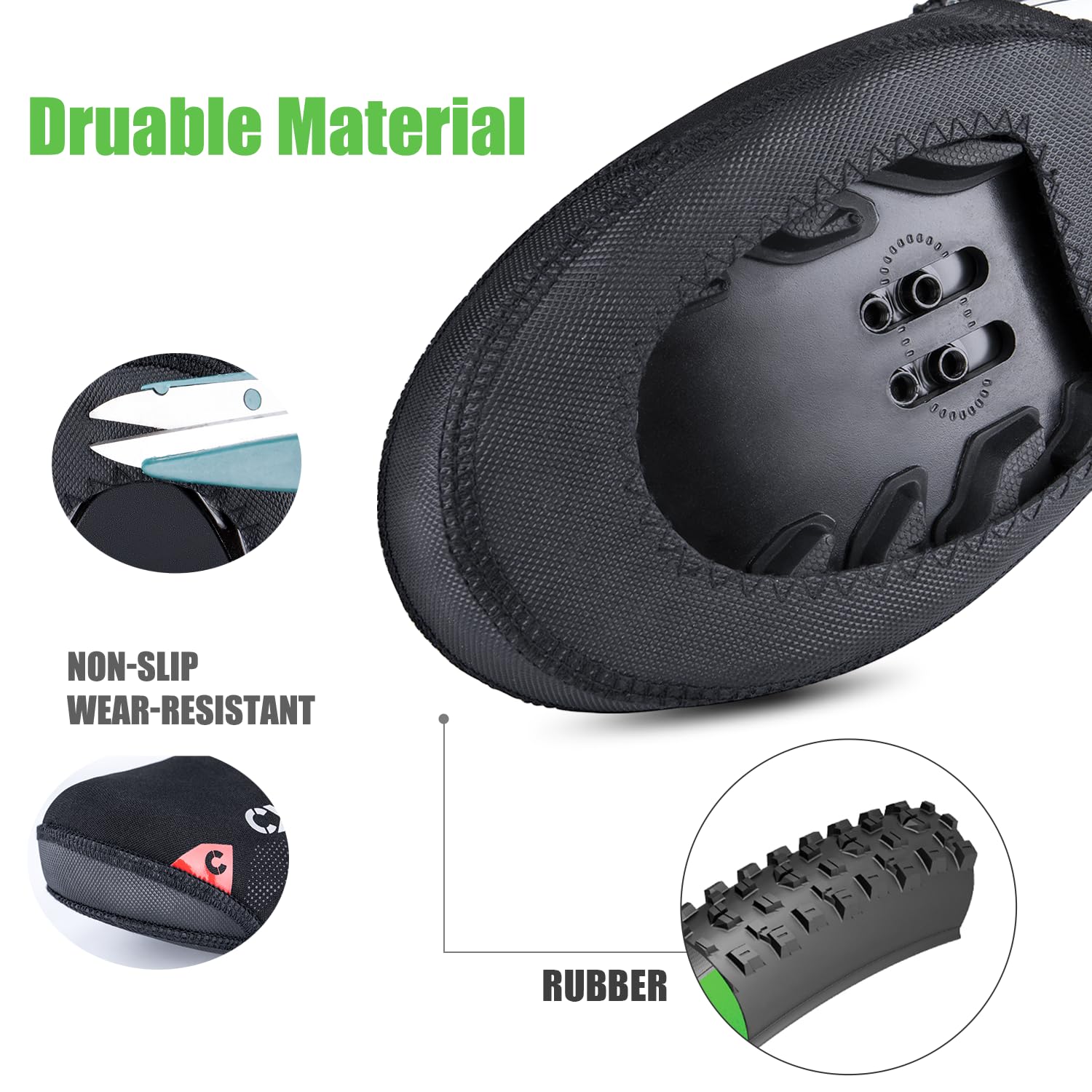 CXWXC Copriscarpe da Ciclismo Antivento, Copriscarpe da Ciclismo per Uomo e Donna