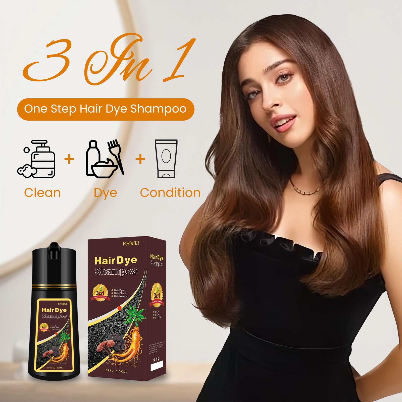 Amazon.com : Dark Brown Hair Dye Shampoo 3 In 1, 100% Gray Hair Coverage, Instant Natural Hair Color Treated Shampoo Para Canas for Women & Men, Salon-Grade Root Touch-Up - Lasts 30 Amazon.com : Dark Brown Hair Dye Shampoo 3 In 1, 100% Gray Hair Coverage, Instant Natural Hair Color Treated Shampoo Para Canas for Women & Men, Salon-Grade Root Touch-Up - Lasts 30
