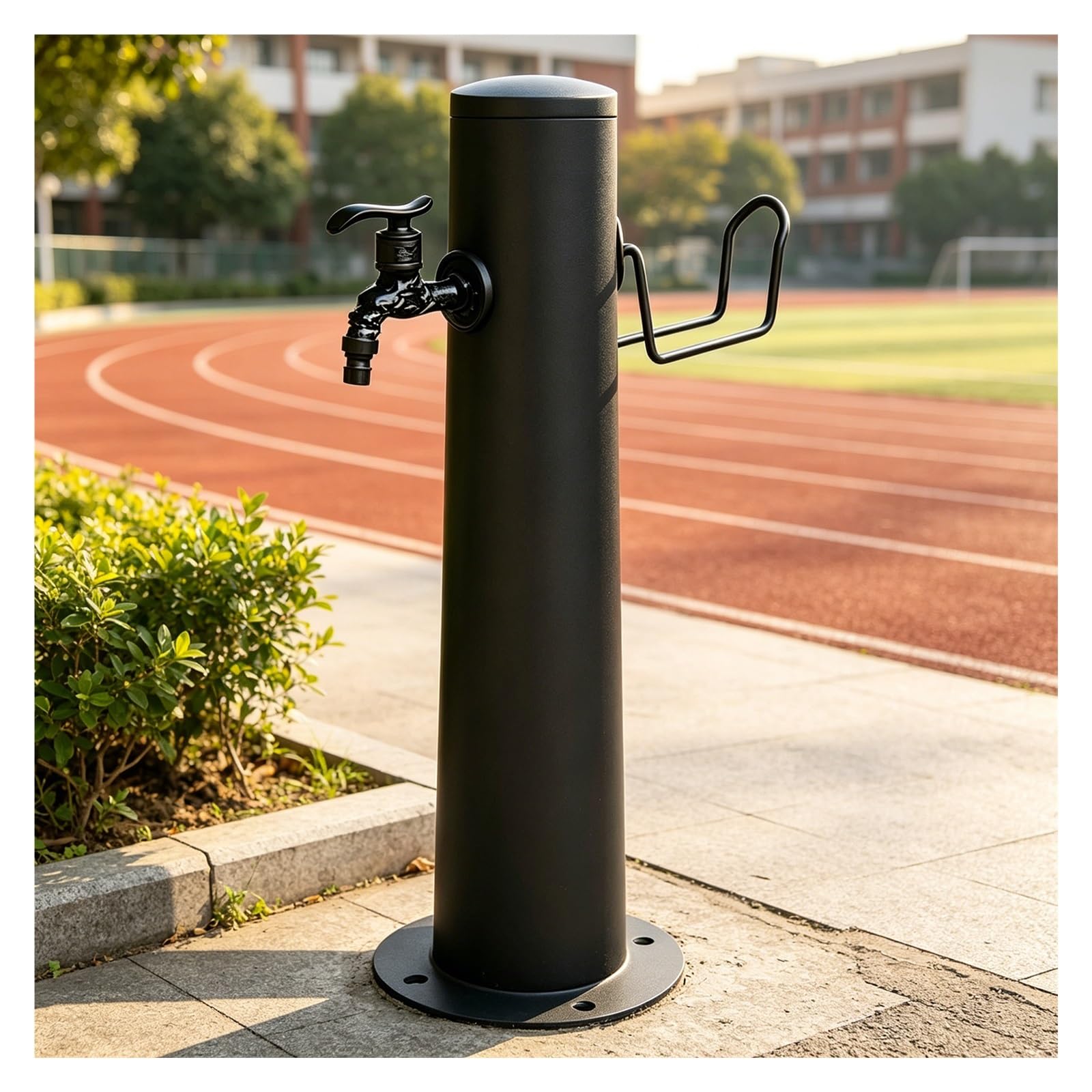 Wasserhahn WassersäUle Garten,Frostschutz Hydrant FüR Den AußEnbereich,Mit Schlauchständer,Freistehender Bodenmontierter Wasserhahn,Zum BewäSsern(50 * 10.5cm/19.6 * 4in)