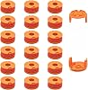 20 Pack 25.4cm x .65in String Trimmer Spool Line and Cap Suitable for Worx Weed Eater String Trimmer, Compatible with Worx GT Trimmer WA0207&WA0010