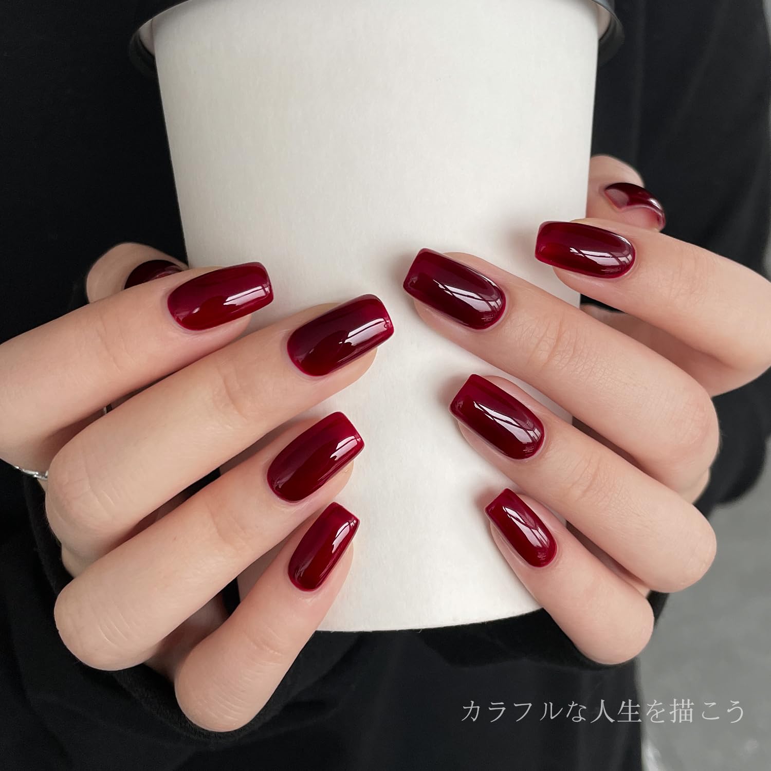 Amazon | GAOY ジェルネイル カラージェル 秋新色 ボルドー 赤 16ml UV