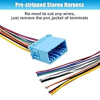 Vista 7 de Adaptador de Arnés de Cable de Radio de Coche de Reemplazo para Arnés de Cableado de Estéreo Selecto de Honda y Acura