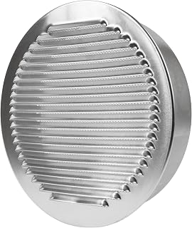 Repa Market 10 Inch Aluminum Louver Vent Cover/Wall or Duct Mount Exhaust and Intake Air Grille with Built-in Steel Mesh Screen/Exterior Duct Termination Vent/Universal Aluminum Soffit Vents
