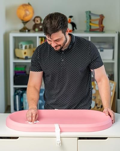 Miniatura 4 de Cambiador de bebé, impermeable y antideslizante, almohadilla cambiadora lavable, espuma contorneada para cambios de pañales, sin líquidos, no