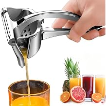 Manual Fruit Juicer Aluminum Alloy Manual Juicer Hand Press Manual Juice Extractor Machine Lemon Press Squeezer Portable Manual Juicer Orange Lemon Simple Extractor Tool