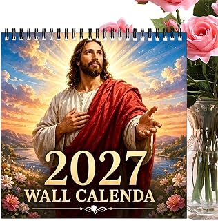 Christian Wall Calendar 2027 Jesus – Monthly Wall Planner Christian Home | 12-Month Calendar for Home Living Room Entryway Study Office | | Studio Christian Wall Calendar 2027 Jesus Monthly Wall 2027