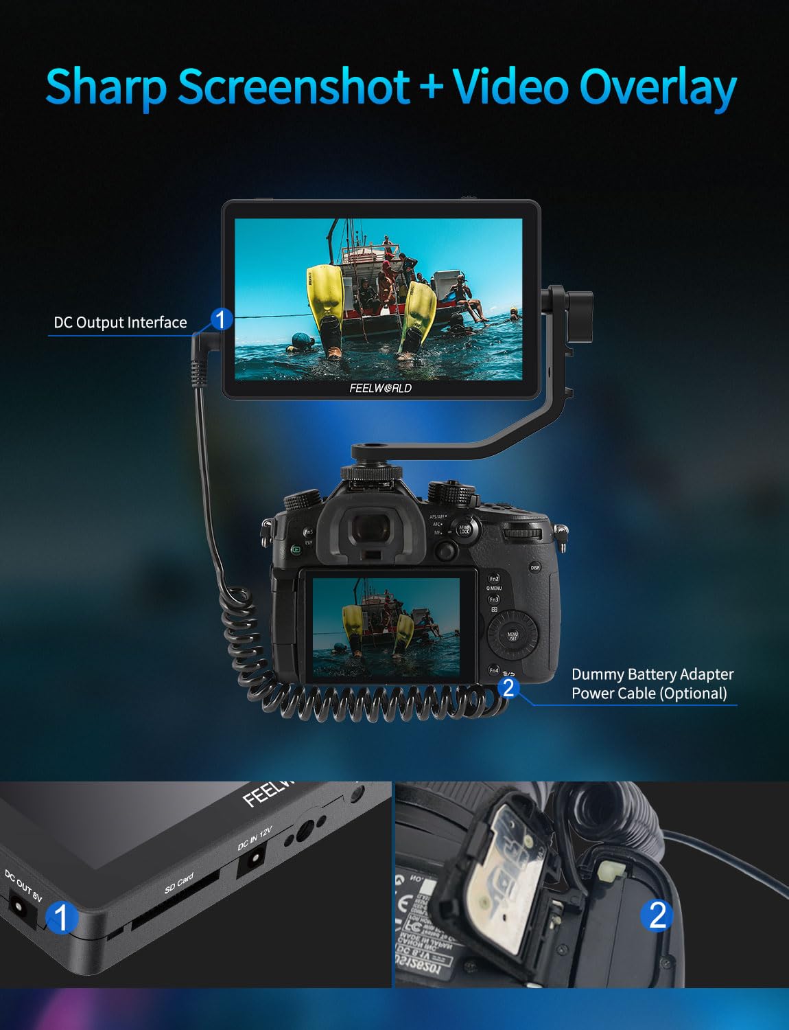 Amazon.com: FEELWORLD F6 Plus 6 Inch Camera Monitor Touch Screen