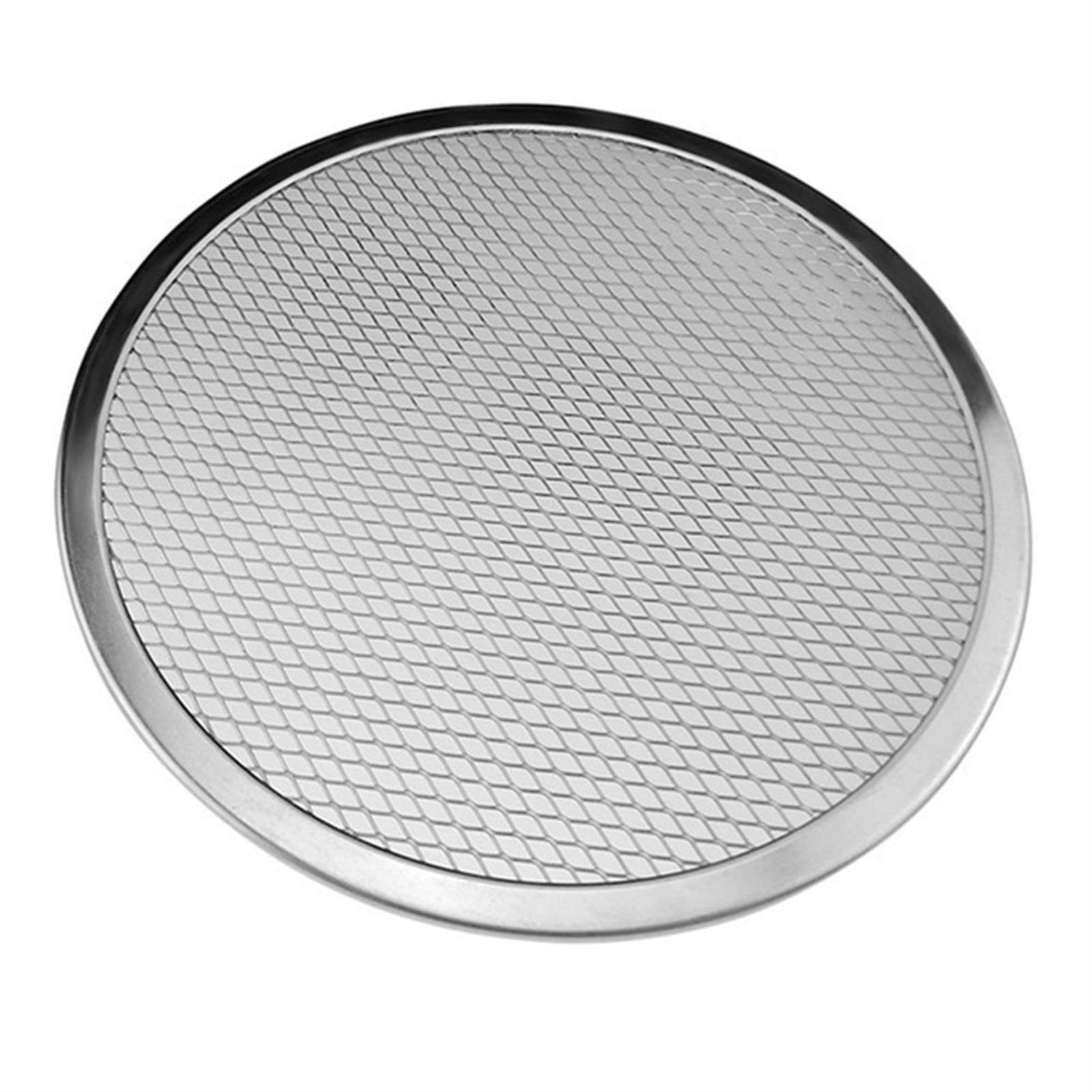 Tacka do pizzy, patelnia do pizzy, Taca do pizzy-siatka-bezszwowa aluminiowa do naleśników, siatka do pieczenia, naczynia do pieczenia, kuchenne narzędzia do pieczenia(12 inch)