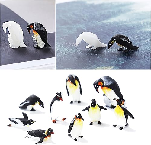 Miniatura 6 de Woohome Moldes y rellenos de resina 3D  20 mini moldes de fundición de pingüinos para manualidades de resina y fabricación de joyas