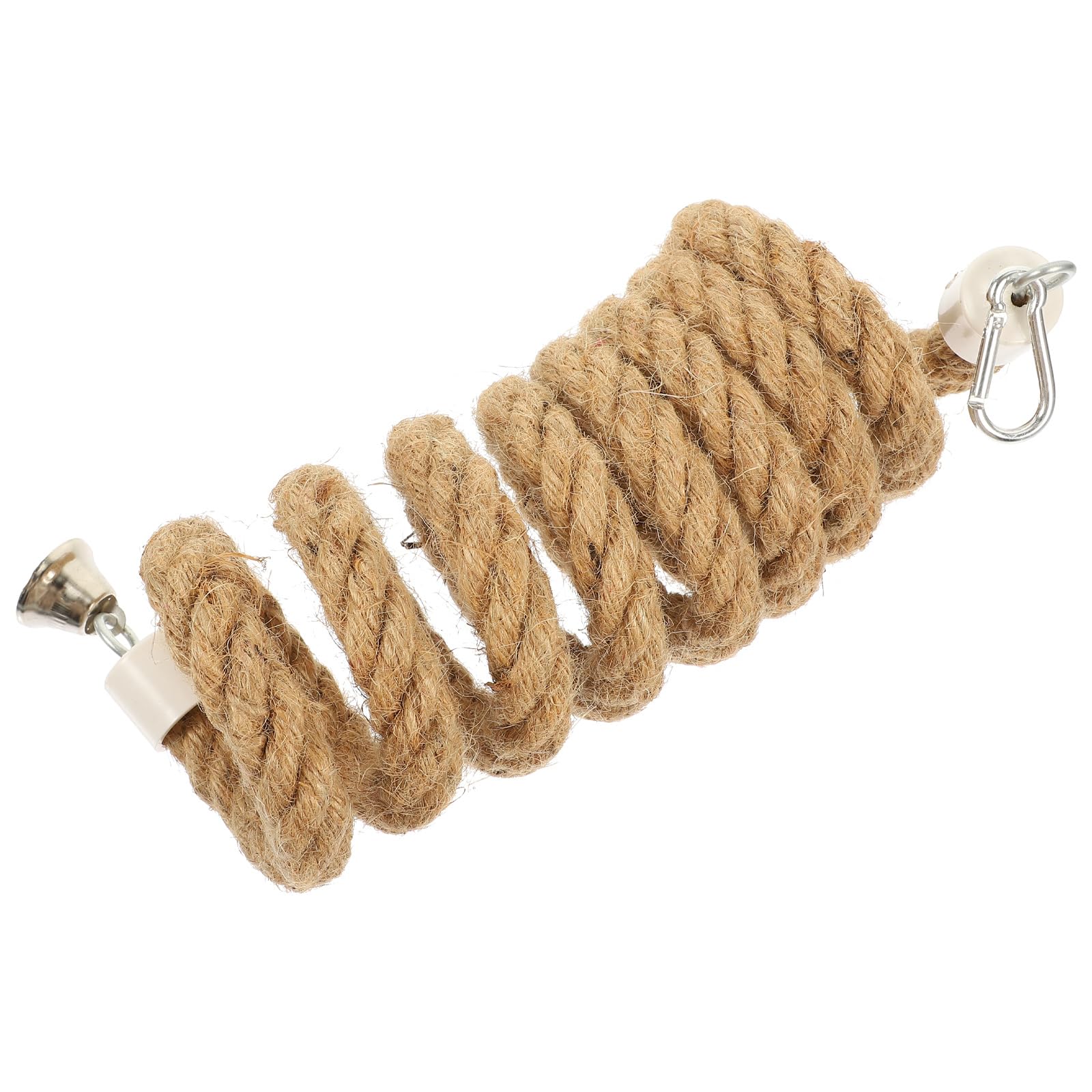 Ipetboom Perchoir en corde de jute pour perroquet, balançoire, escalade, jouets à mâcher, 2 m