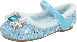 Children Shoes Comfortable Plus Fleece Soles Warm Shoes Fashionable Casual Flat Shoes with Diamonds Girls Shoes 8