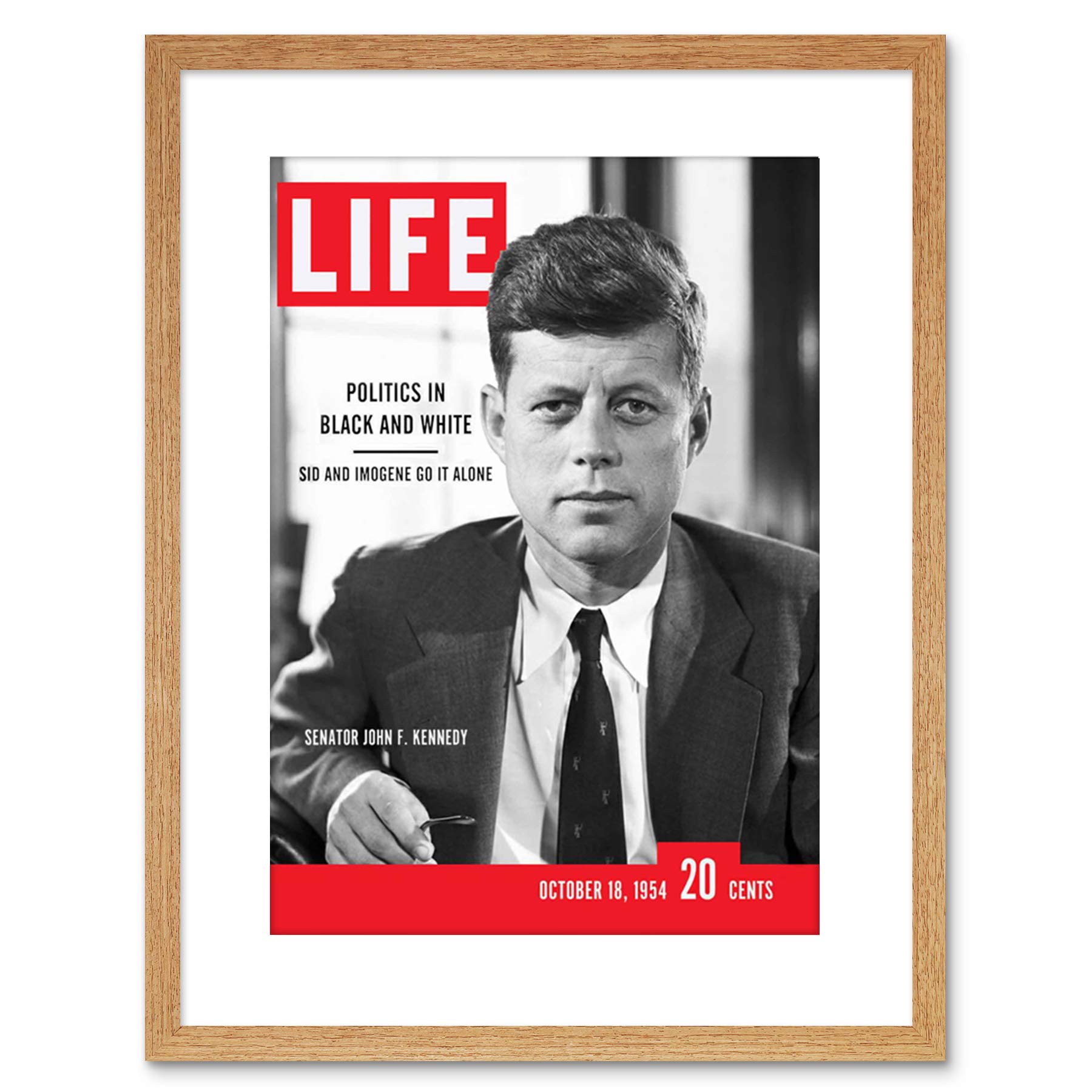 Wee Blue Coo MAGAZINE COVER LIFE JFK JOHN KENNEDY PRESIDENT USA FRAME ART PRINT F97X13217
