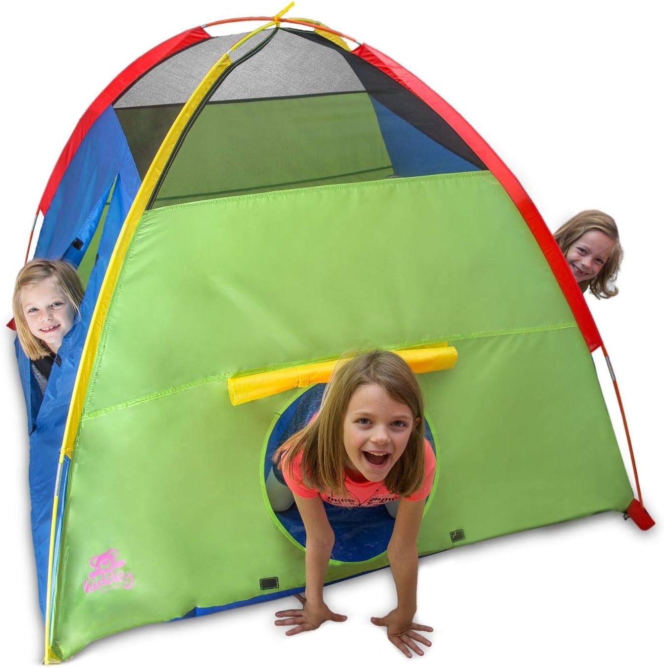 Kiddey Kids Play Tent & Playhouse โ Indoor/Outdoor Camping Tent for Boys and Girls โ Promotes Early Learning, Social Bonding, Imagination Building and Roleplay โ Easy Setup(Balls Not Included)