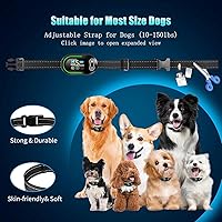 Vista 4 de Collar antiladridos para perro, collar inteligente recargable, collar de entrenamiento antiladridos con sensibilidad ajustable, choque de vibración