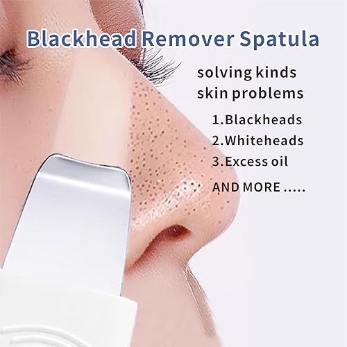Miniatura 2 de REVEX Juego de herramientas para quitar puntos negros para nariz, herramienta raspadora de puntos negros, 2 cepillos de limpieza de poros, espátula