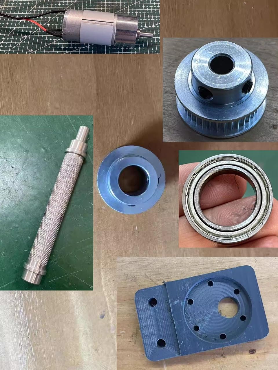 Accessori per nastri trasportatori elettrici, puleggia sincrona per parti di riparazione dell'albero motore e staffa, migliorano prestazioni e durata