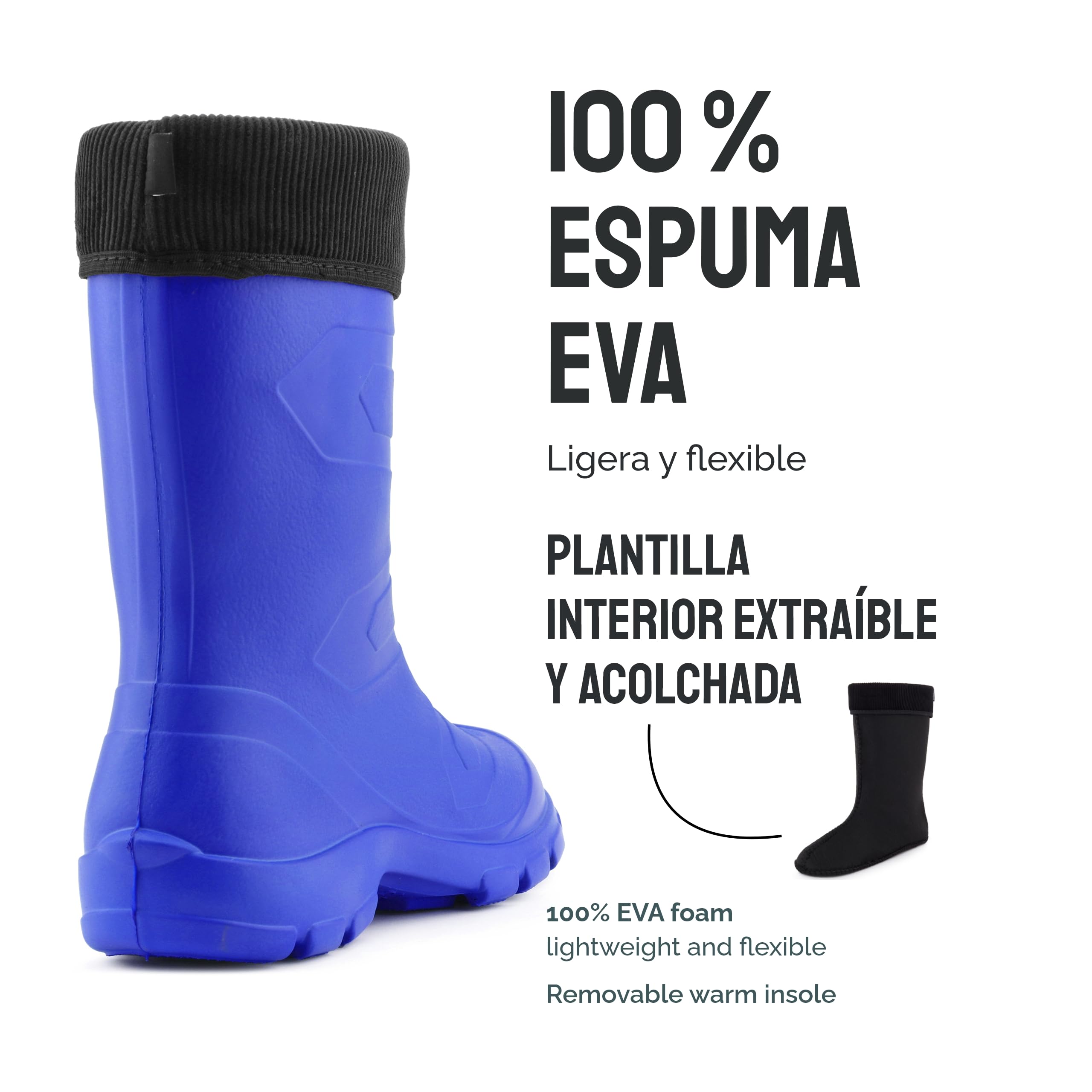 Ladeheid Botas de Agua Antideslizantes en EVA Mujer LALMG879