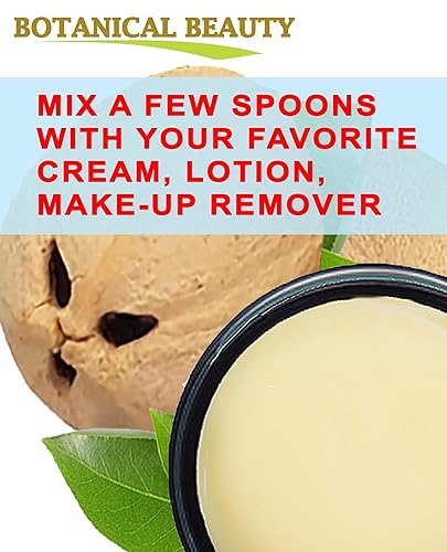 Vista 7 de Botanical Beauty Mantequilla de aceite de cacay, virgen, natural, puro, sin refinar, sin refinar, para cara, piel, cuerpo, cabello, uñas, vitamina