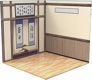 AMLESO 1/12 PVC Display Backdrop Background Collection Show Vehicle Model Showcase for 1:12 Scale Action Figure Doll Toy, Study Room