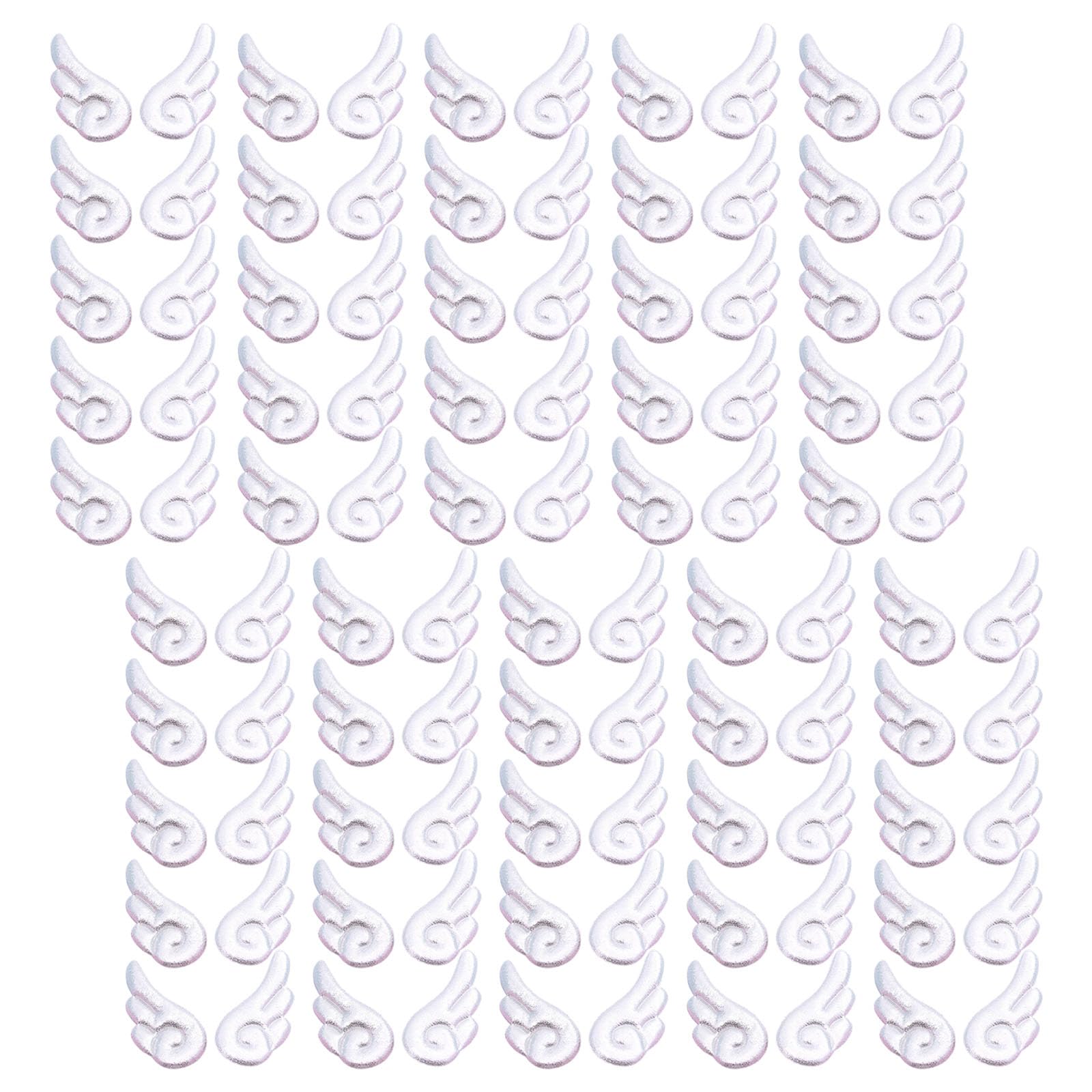 Kalttoy 100Pcs Multicolored Fabric Wing Appliques Sewing Embellishments for Costume Sewing and Clothing Decoration Costuming Wing Decorations