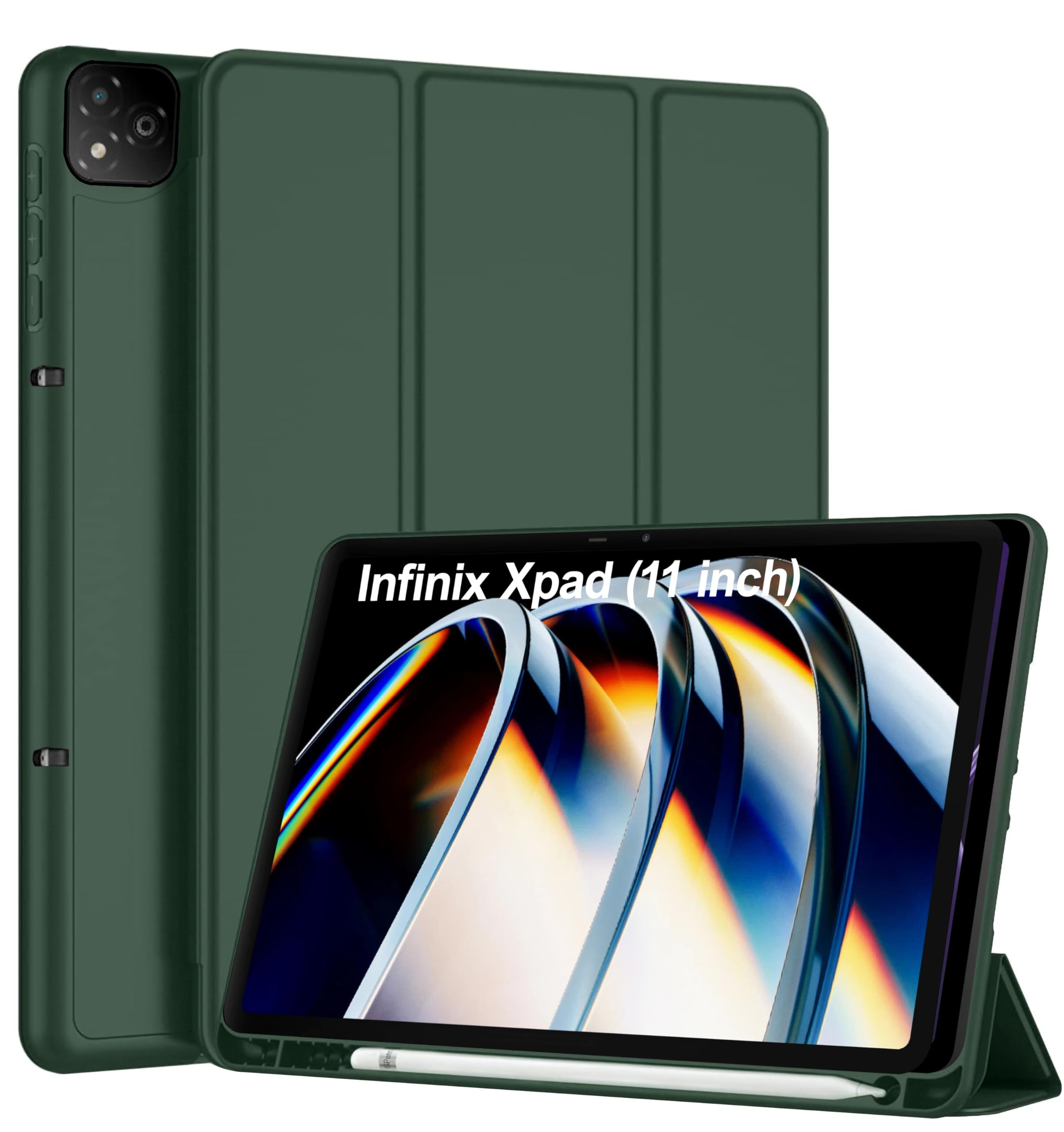 TGK Trifold Cover for Infinix XPAD LTE 11 inch Tablet Case with