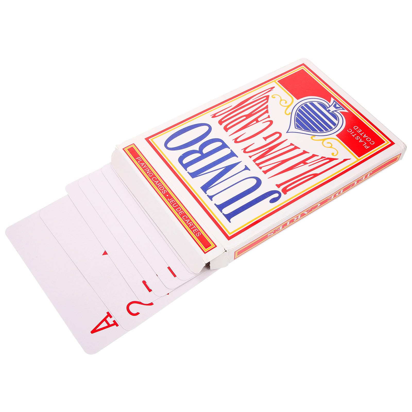 Baraja Gigante para Mesa de Póquer, Tarjetas de Entretenimiento de Papel, Fácil de Transportar y Almacenar, Adecuada para Fiestas y Viajes