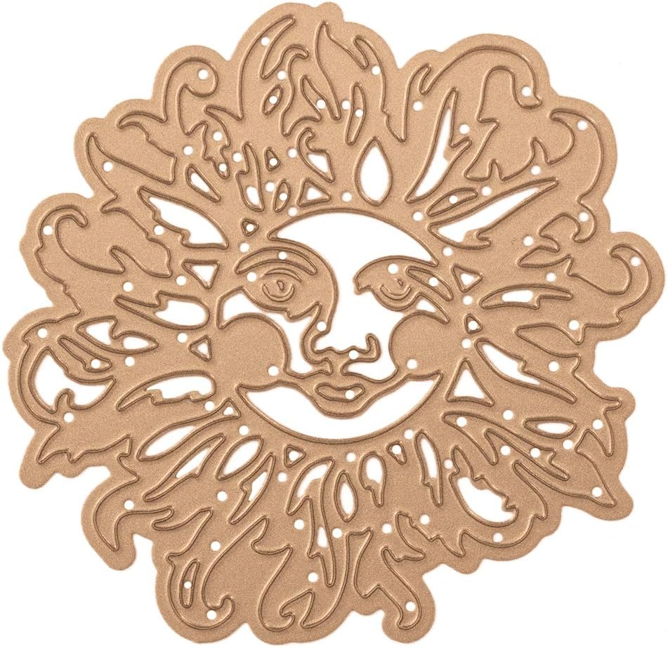 Spellbinders Die Sun Face-by Sharyn Sowell, Silver, 8 x 7.9 - Image 4