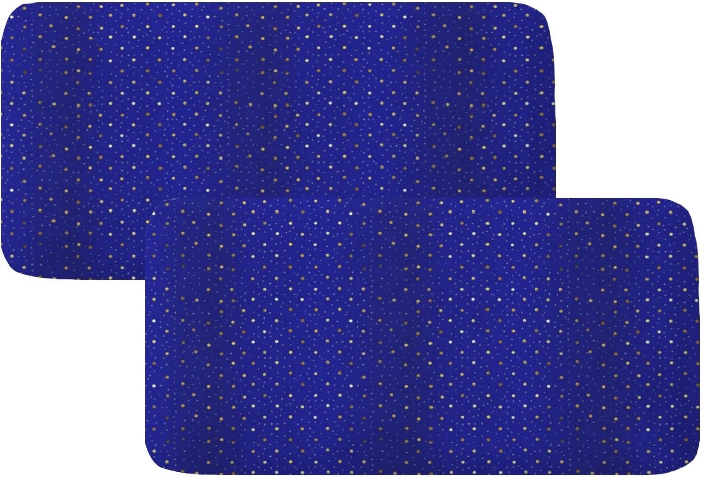 Royal Gold White Dots Loveseat Covers Couch Covers for 2 Cushion Couch, 2-Piece Stretch Sofa Slipcovers Anti-Slip Washable Furniture Protectors for Dogs Pets