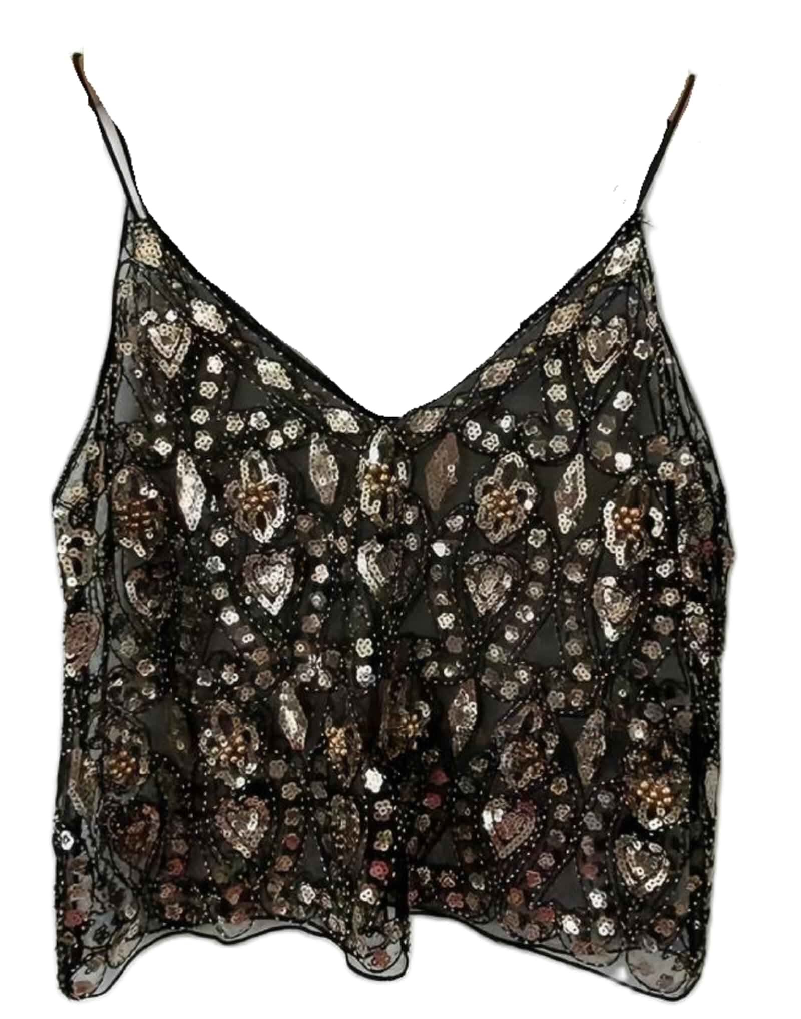 Sexy Sparkle Sequin Rhinestone Crop Cami Top Sleeveless Pearl Embellished Glitter Camisole Backless V Neck Going Out Tank Top Sleeveless
