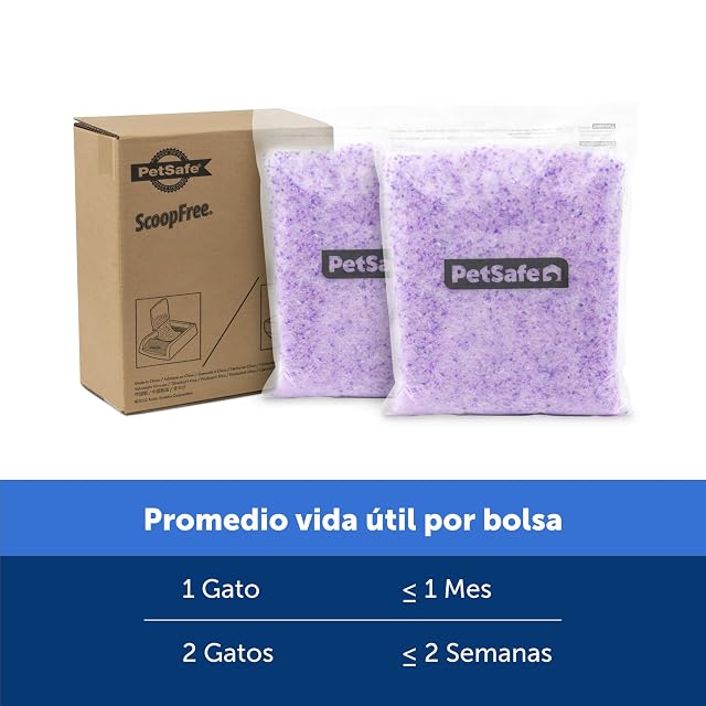 Foto 5 de 6 de PetSafe ScoopFree Premium Arena de Cristal, Lavanda, Pack de 2