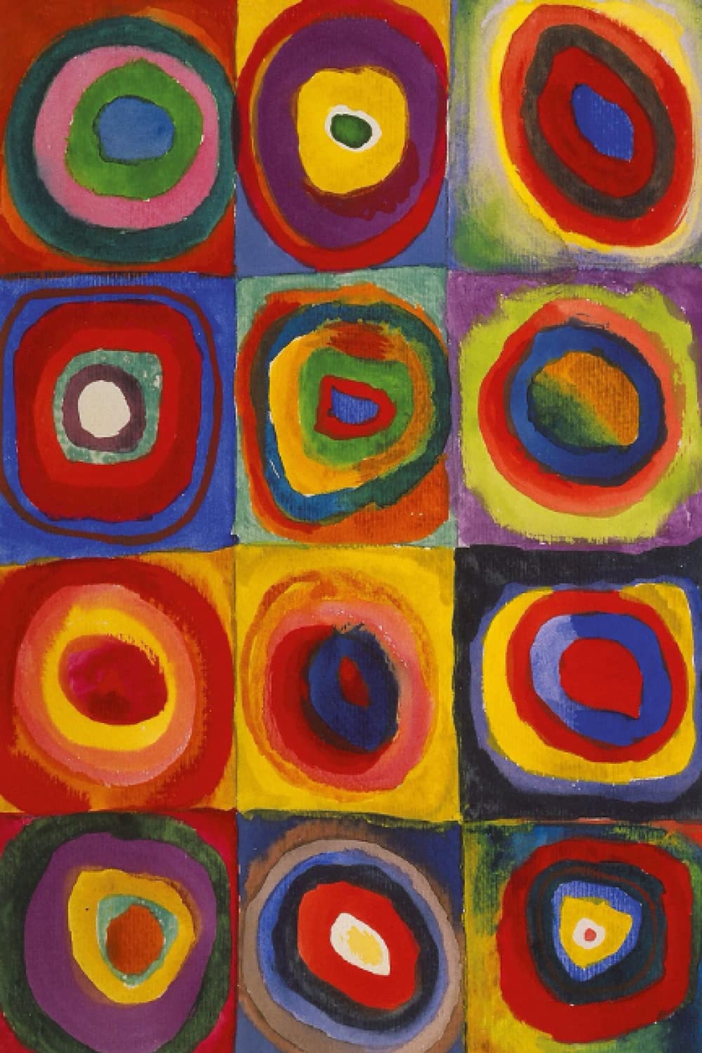 Wassily Kandinsky Notebook | Wassily Kandinsky Journal | Color Study Squares with Concentric Circles