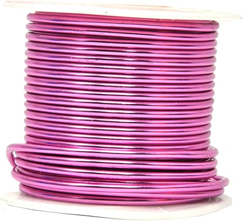 Vista 100 de Mandala Crafts Alambre de aluminio anodizado de calibre 8 para hacer joyas, alambre neutro flexible de color de 128 pies, flexible y flexible