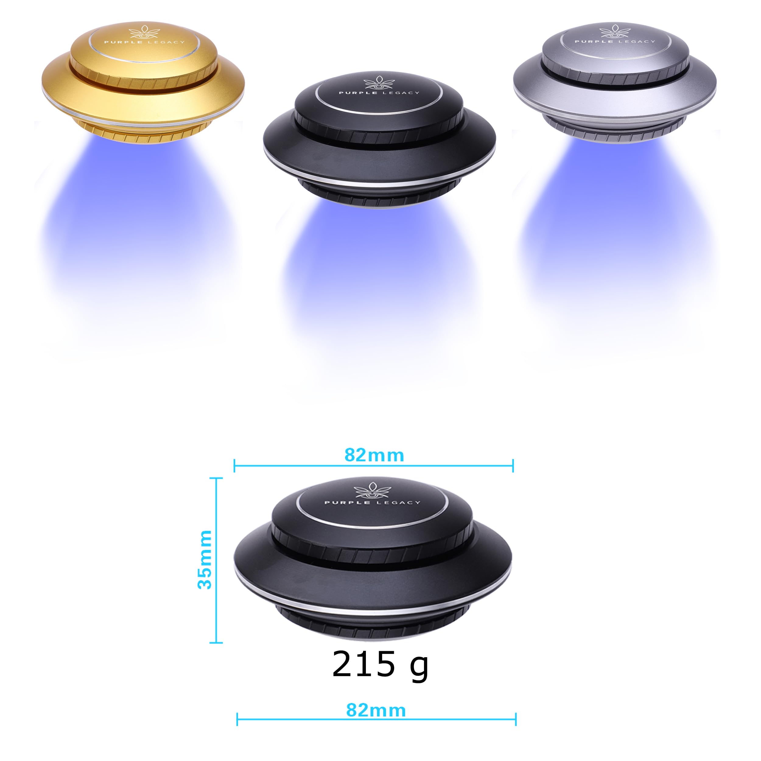PURPLE LEGACY® Galactic Grinder, premium set in UFO design, scherpe