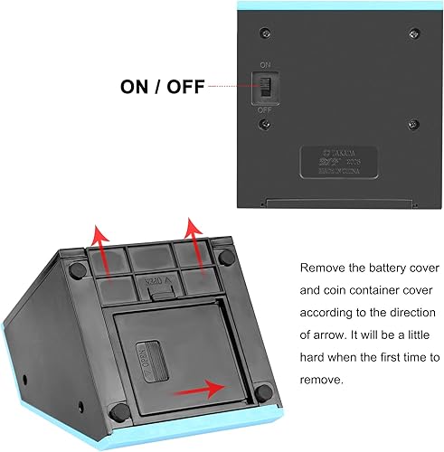 Miniatura 7 de AOZBZ Banco de cara, caja de comer dinero para la cara, bonita alcancía de Facebank para monedas, caja de ladrillos, ahorro automático de dinero
