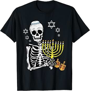 Amazon.com: Skeleton Menorah Hanukkah Chanukah Jewish Star