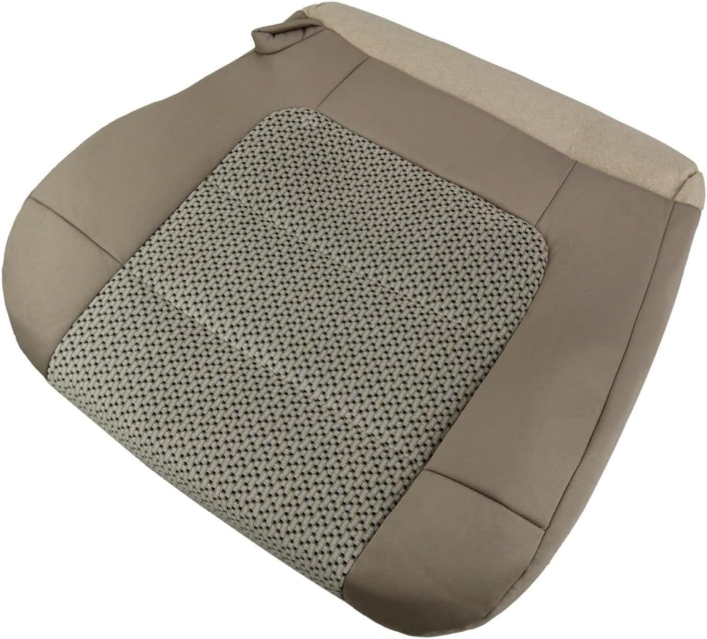 Driver Side Bottom Replacement Cloth Seat Cover Med Parchment Tan Compatible with Ford F150 XLT 2001 2002 2003