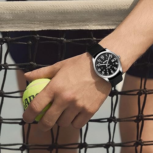 Miniatura 5 de LN LENQIN - Relojes para hombre, analógicos, de cuarzo, para deportes al aire libre, luminosos, de moda, casuales, resistentes al agua, relojes de