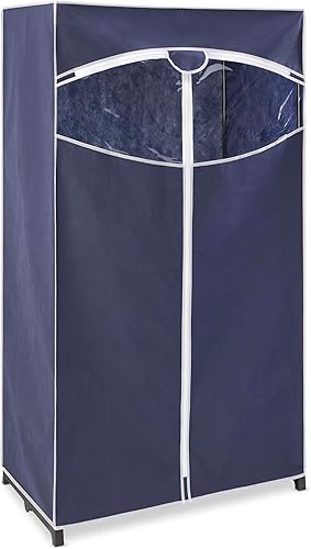 Miniatura 7 de Whitmor Blanco, Armario para Ropa con Cubierta de Tela, 36 Pulgadas blanco (White & Clear),Negro y transparente,Gris,Blanco,Azul y blanco,azul,